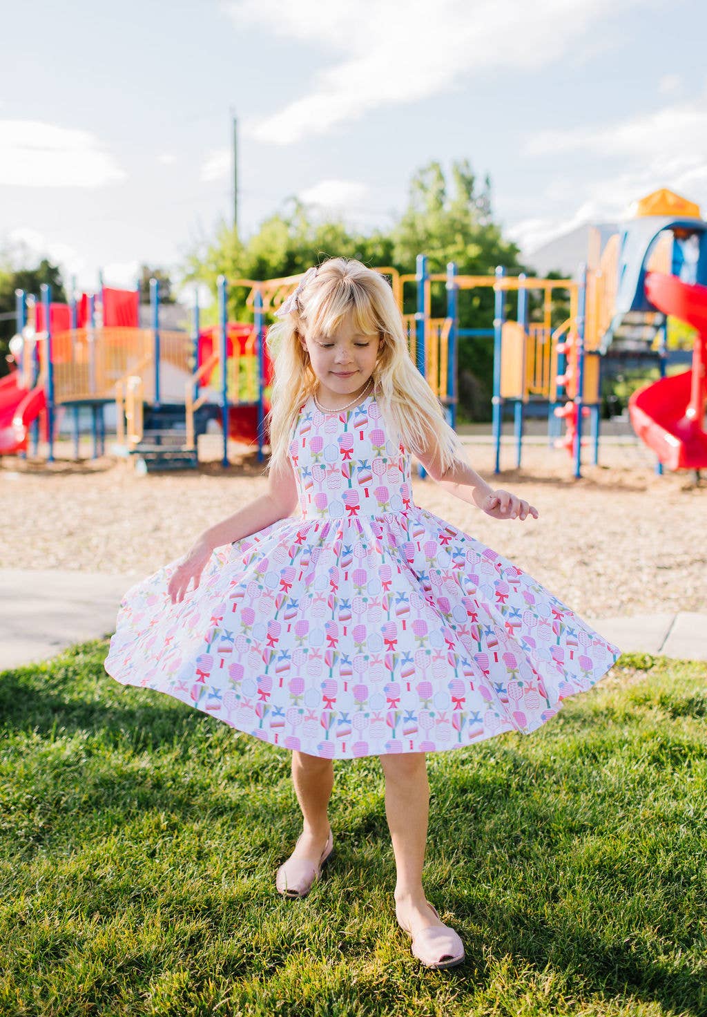 Charlotte Dress in Perfect Match | Girls Pickleball Dress