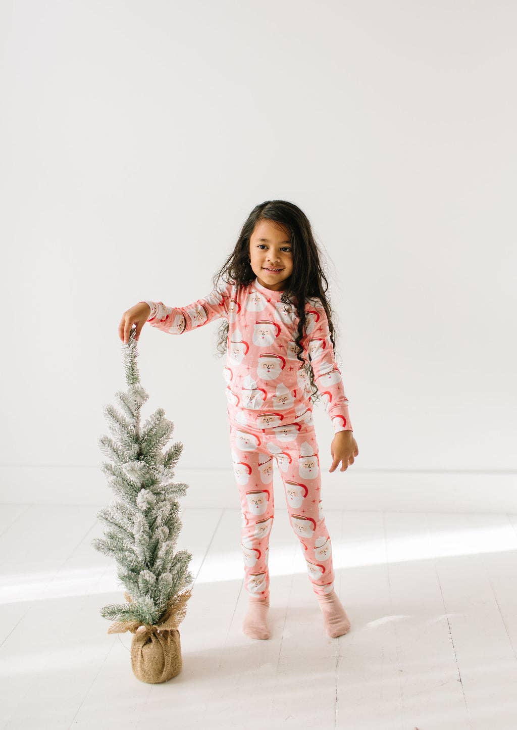 2 piece Bamboo Pajama in Santa Cocoa