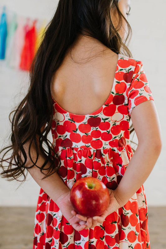Classic Twirl Dress in Apple | Girls BACK TO SCHOOL Dress