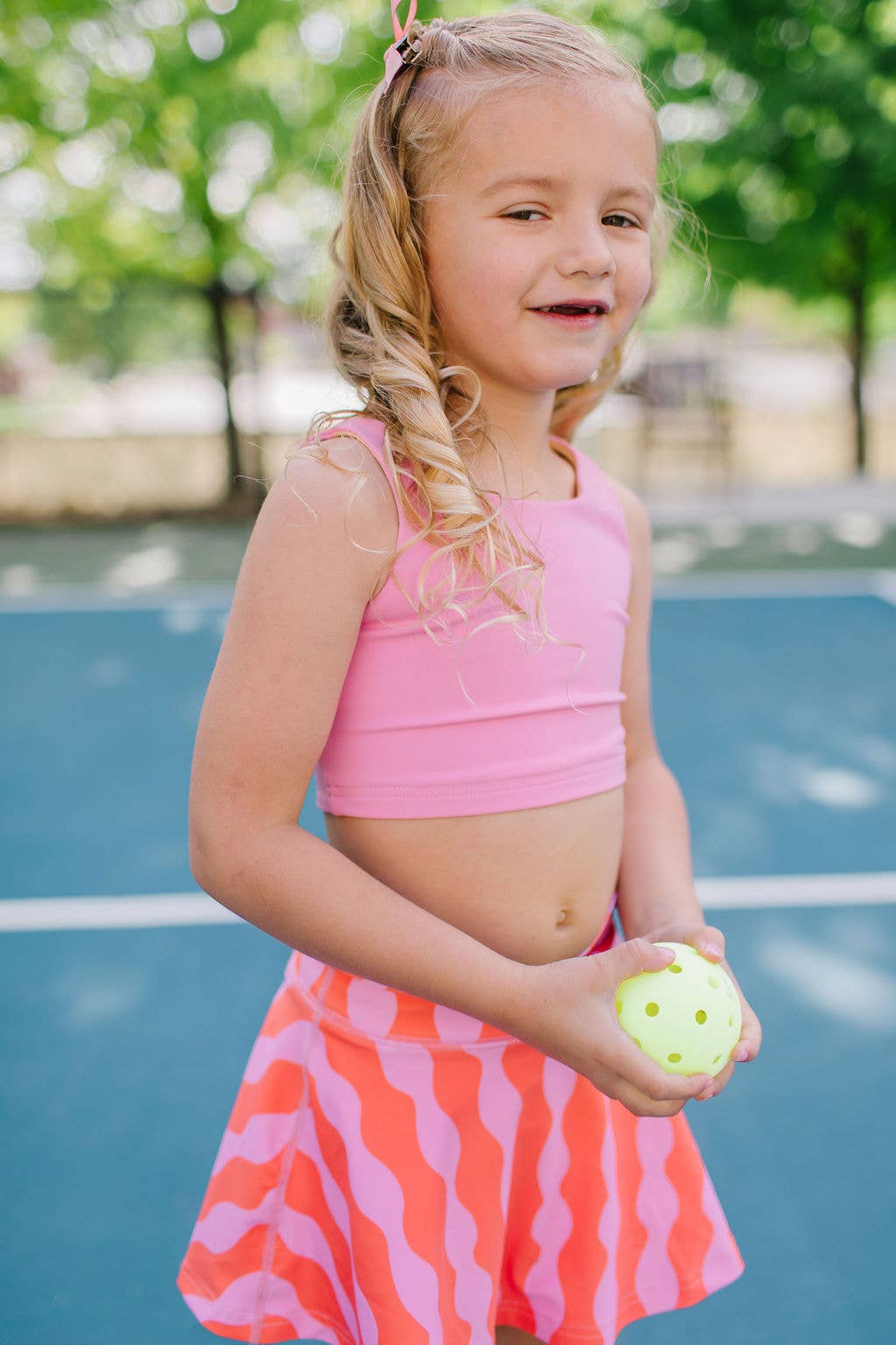 Ashlyn Athletic Set in Carnation Crinkle