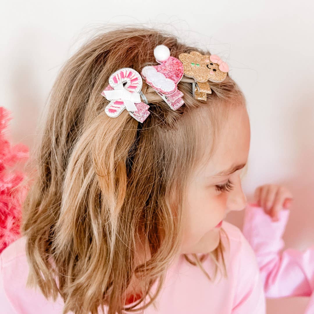 Gingerbread Christmas Clip Set - Stocking Stuffer For Kids