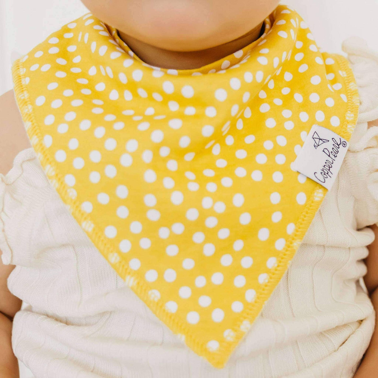 4 Pack Baby Bandana Bibs - Lemon