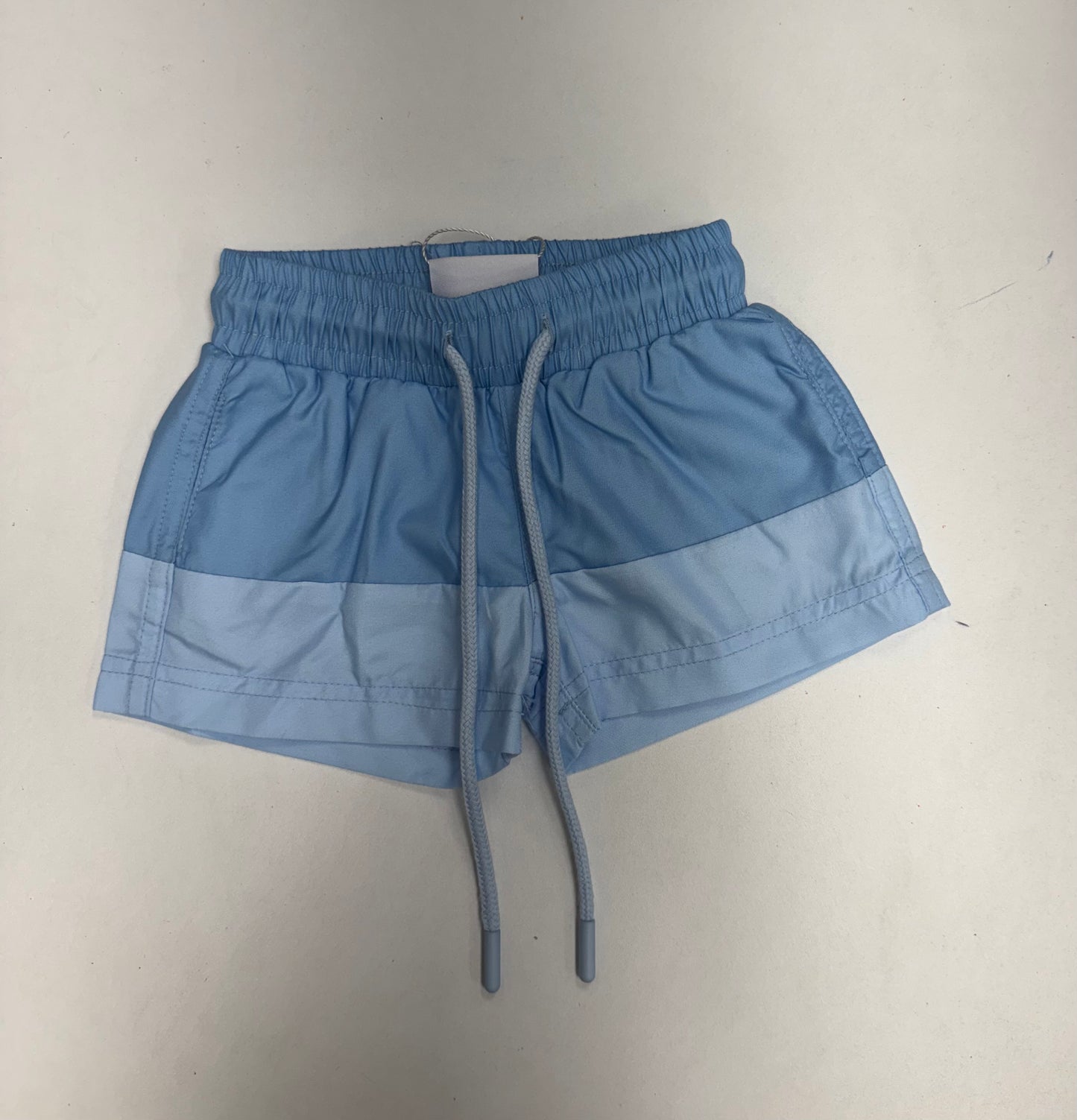 Block Swim Trunks - Light Blue