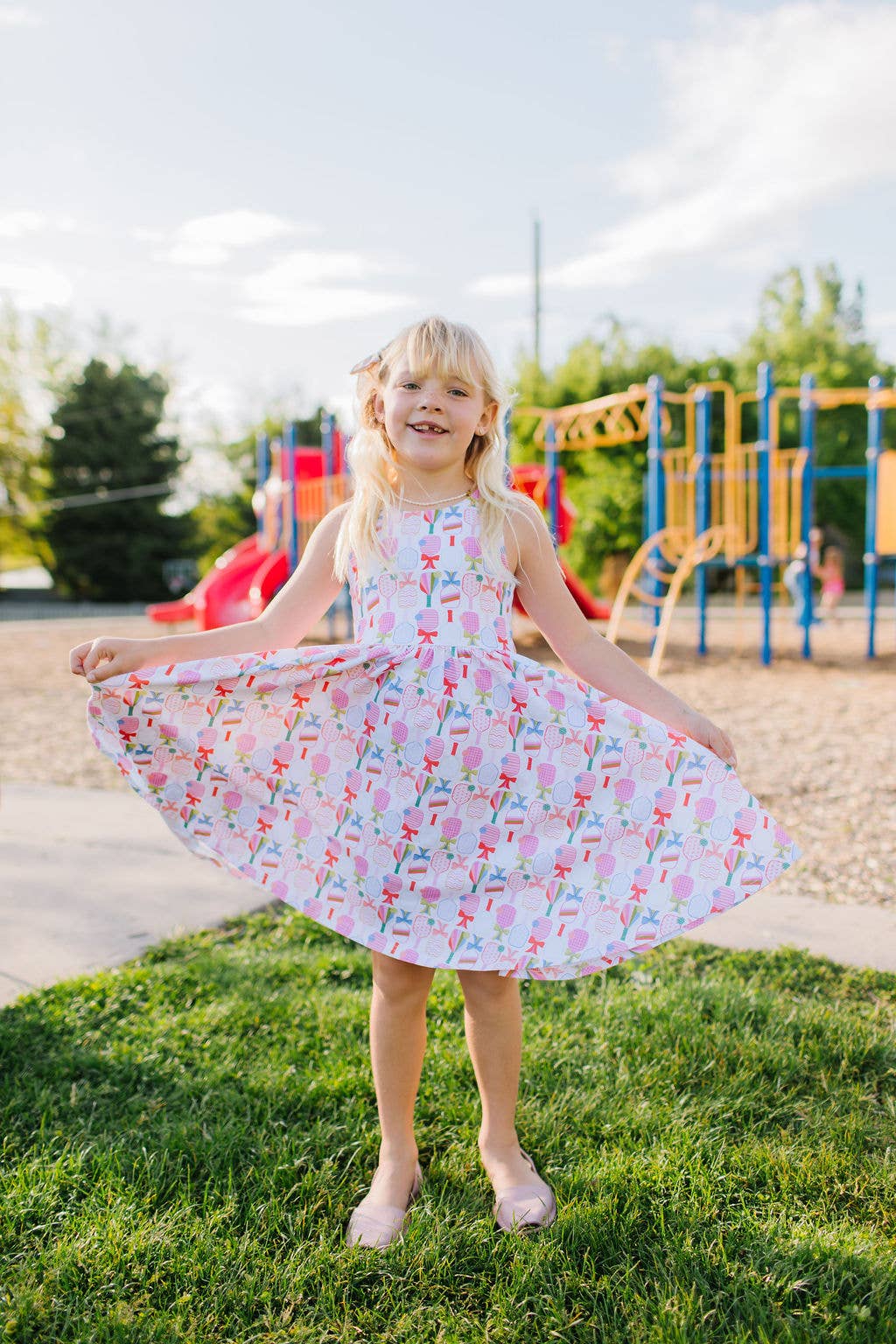 Charlotte Dress in Perfect Match | Girls Pickleball Dress