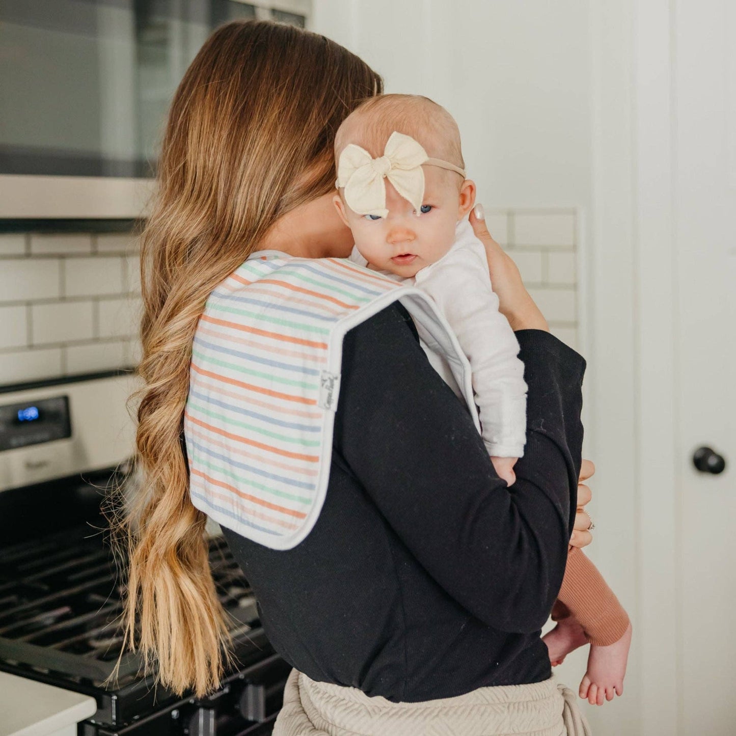 3 Pack Premium Burp Cloths - Cheery