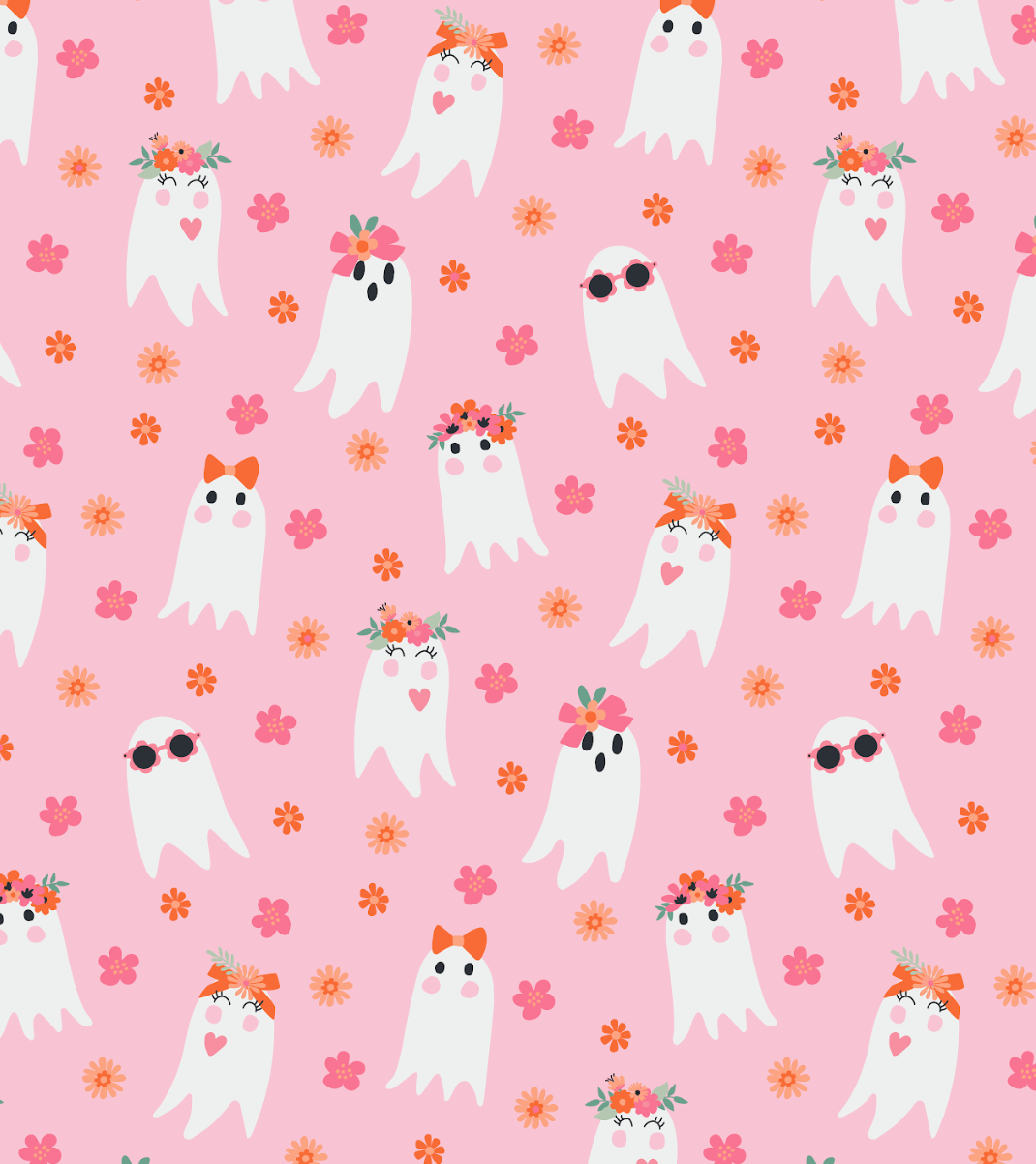 Olivia Dress in Floral Ghost | Girls Halloween Dress 