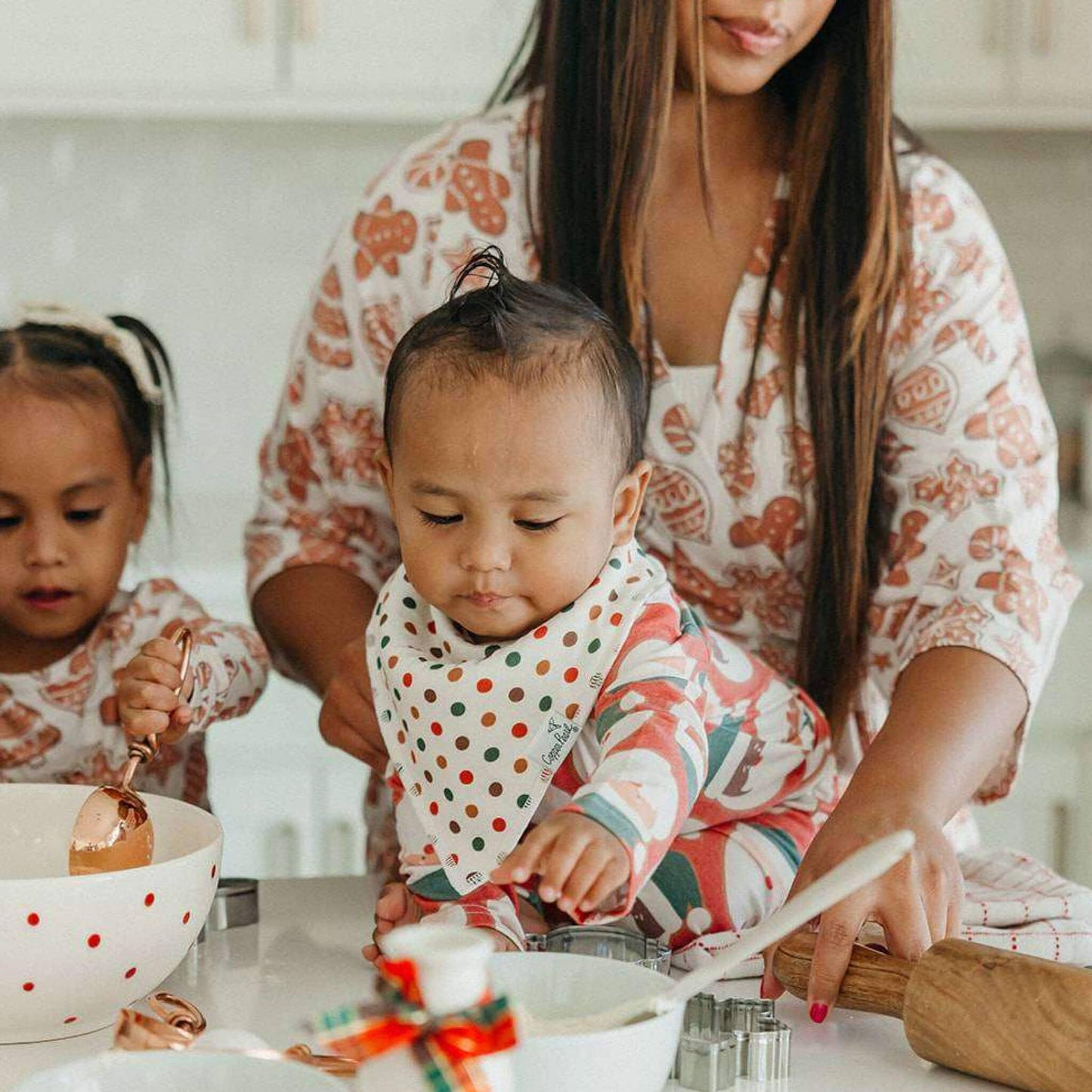 Baby Bandana Bibs - Gingerbread