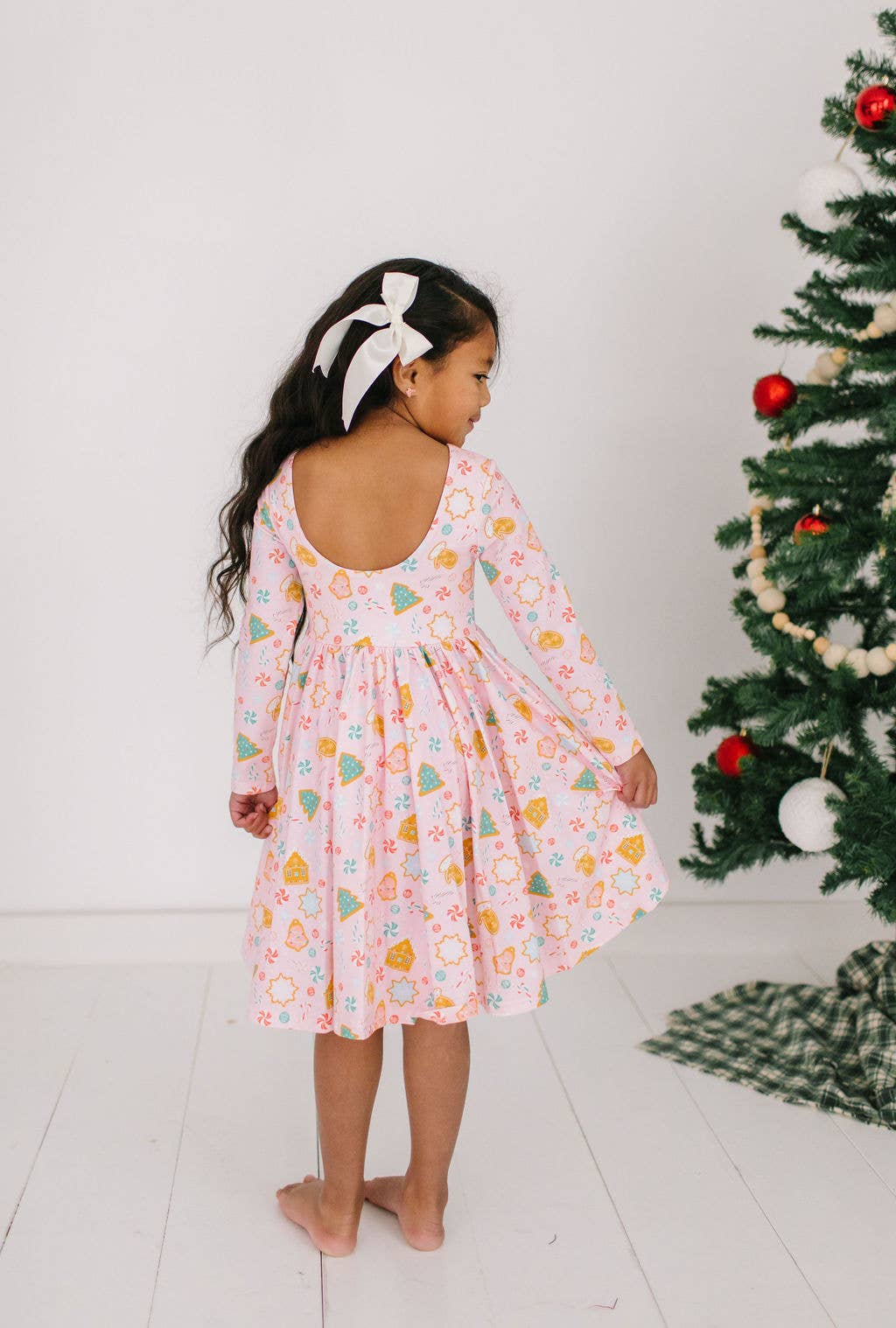 Gwendolyn Dress in Christmas Cookies | Girls Dress