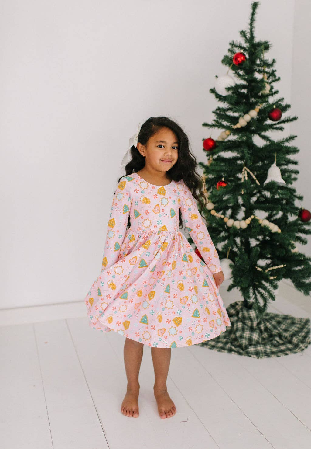 Gwendolyn Dress in Christmas Cookies | Girls Dress