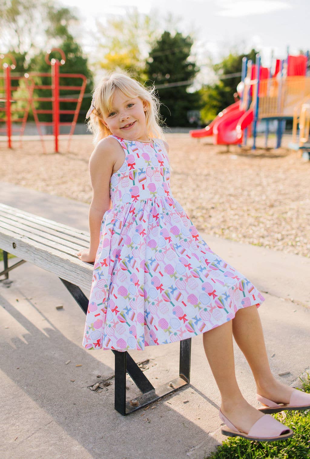 Charlotte Dress in Perfect Match | Girls Pickleball Dress