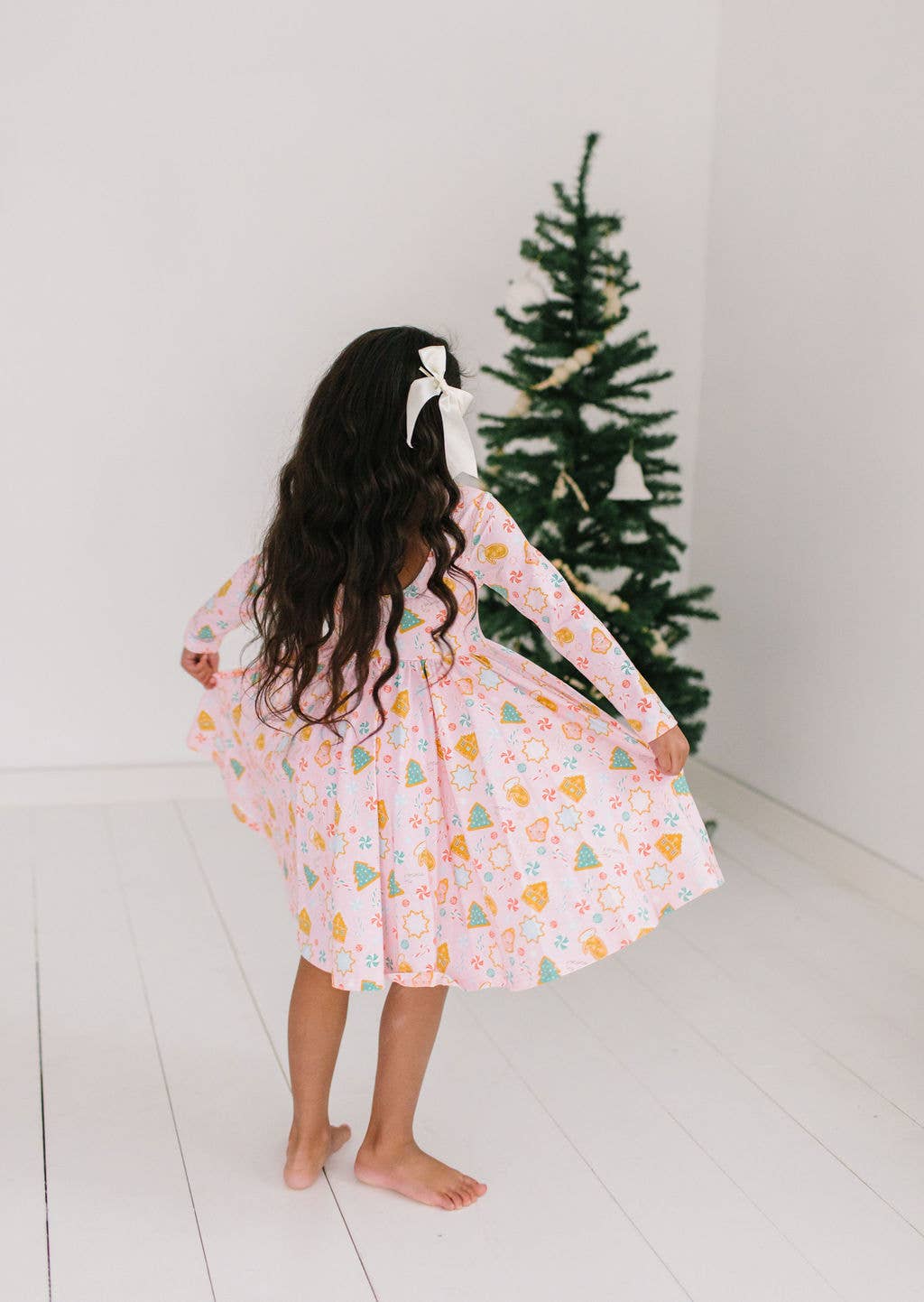 Gwendolyn Dress in Christmas Cookies | Girls Dress
