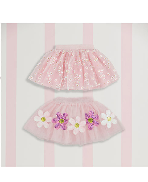 Daisy print tutu- pink