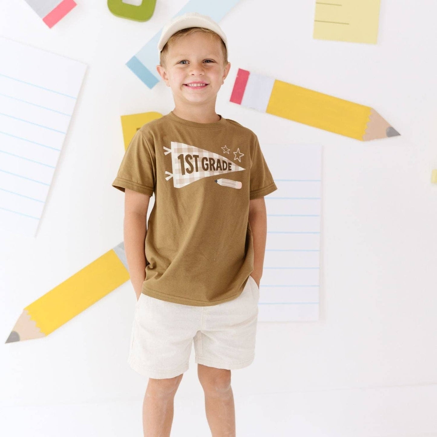 First Grade Pennant Short Sleeve T-Shirt - Boys Clothing