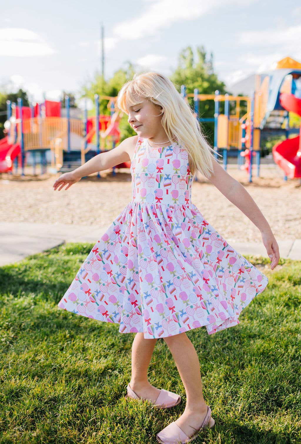 Charlotte Dress in Perfect Match | Girls Pickleball Dress