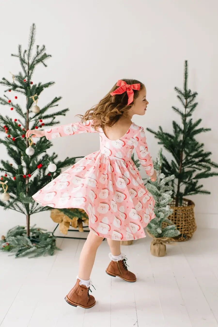 Gwendolyn Dress in Santa Cocoa | Christmas Dress