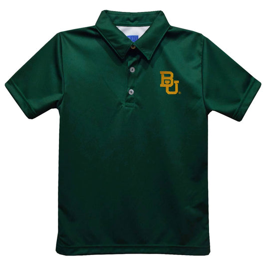Baylor Bears Embroidered Hunter Green Polo Shirt