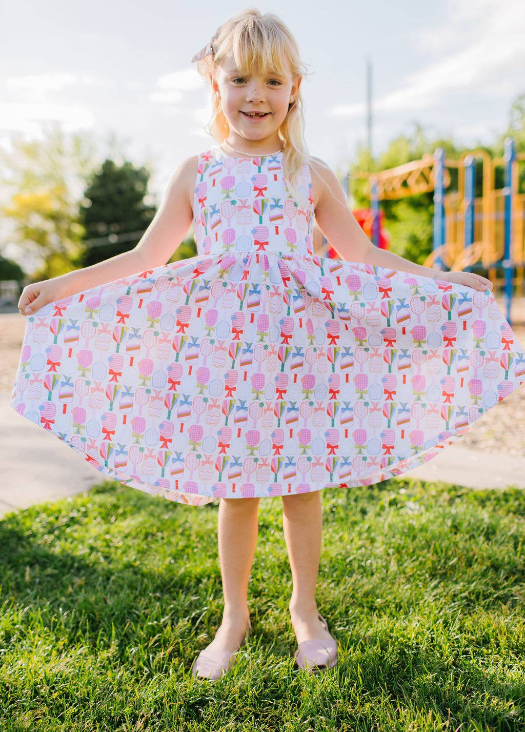 Charlotte Dress in Perfect Match | Girls Pickleball Dress