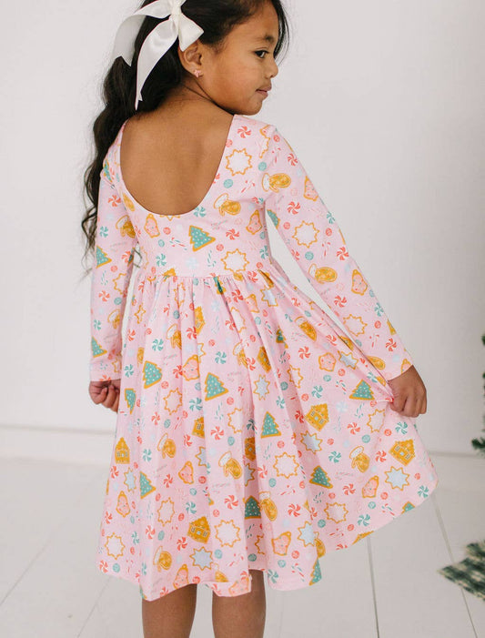 Gwendolyn Dress in Christmas Cookies | Girls Dress
