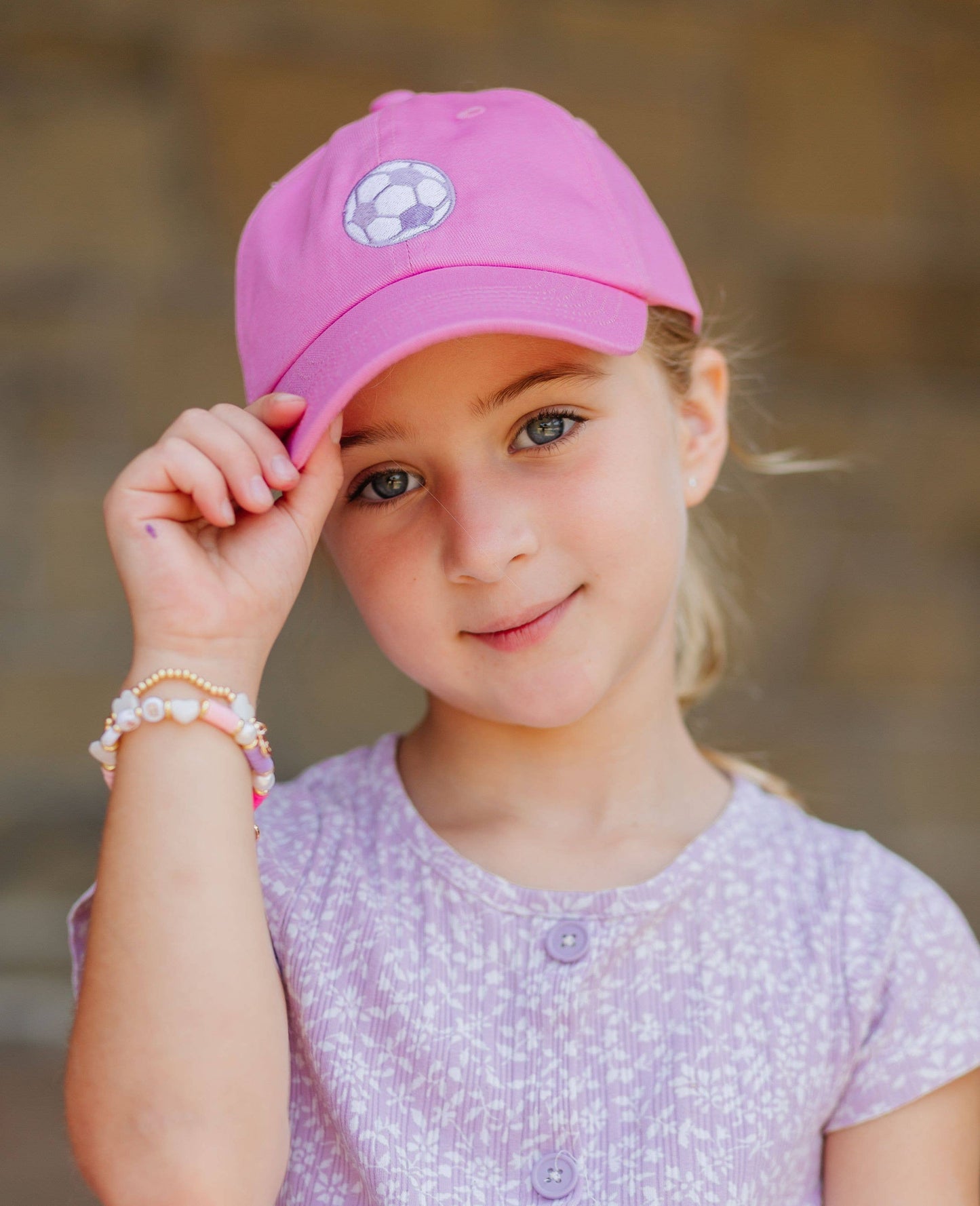 Soccer Bow Baseball Hat (Youth)