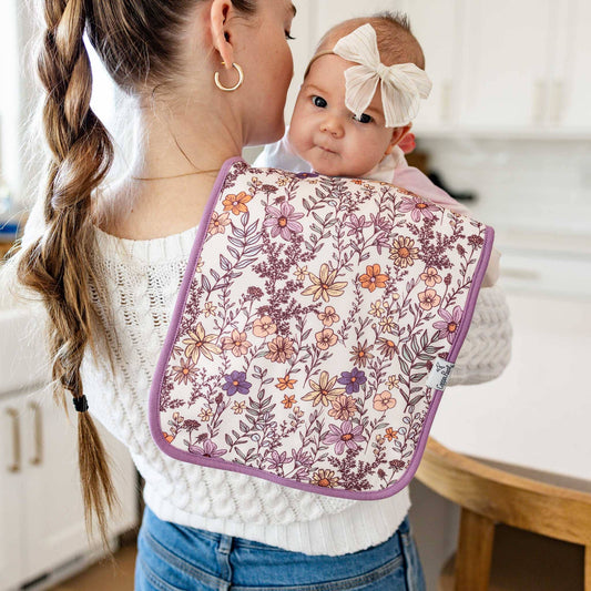 Premium Burp Cloths - Flora