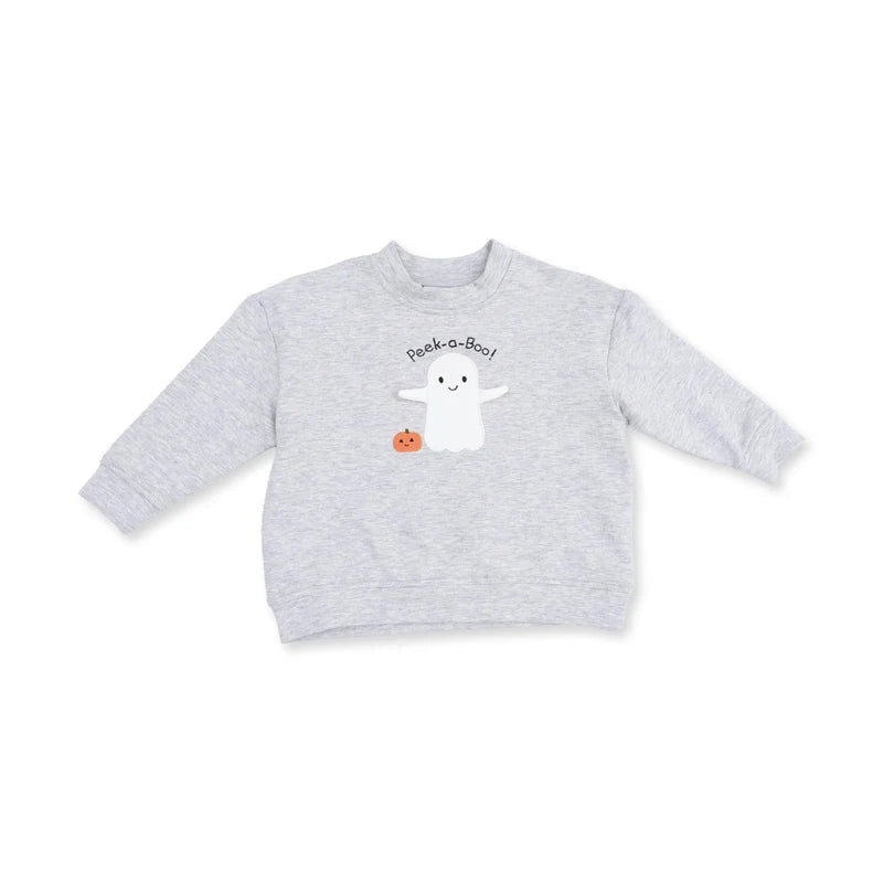 Ghosts Grey- drop sleeve sweatshirt