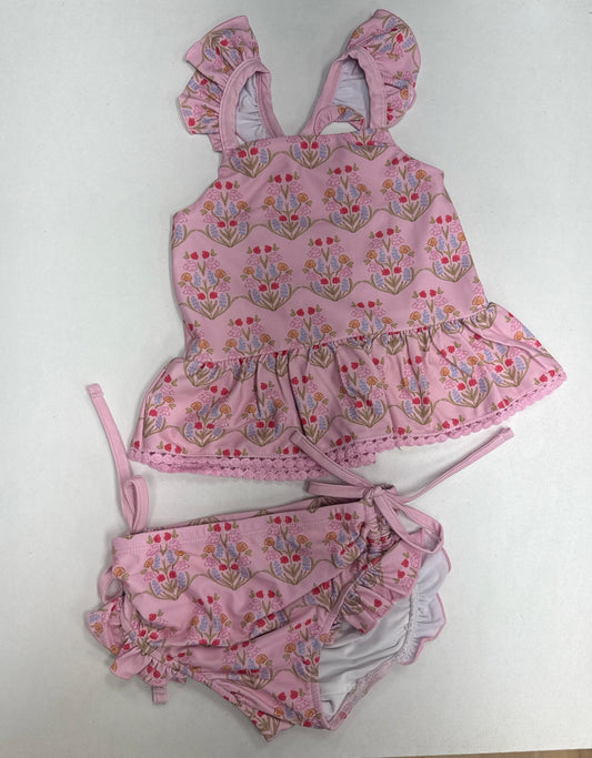 Tunic Swimsuit 2 piece - Pink Floral