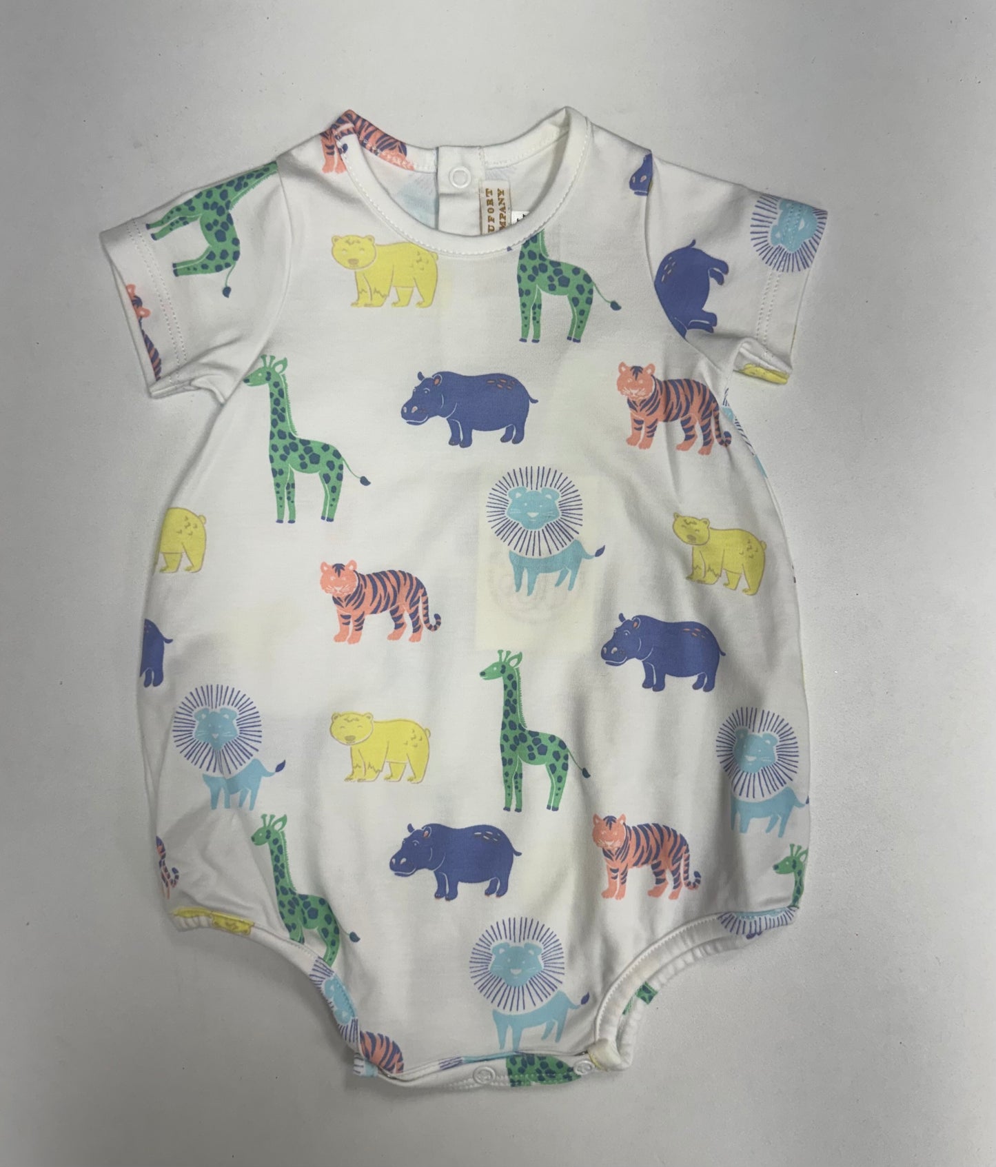 Short Sleeve Patton Play Bubble- Wittle Wild One