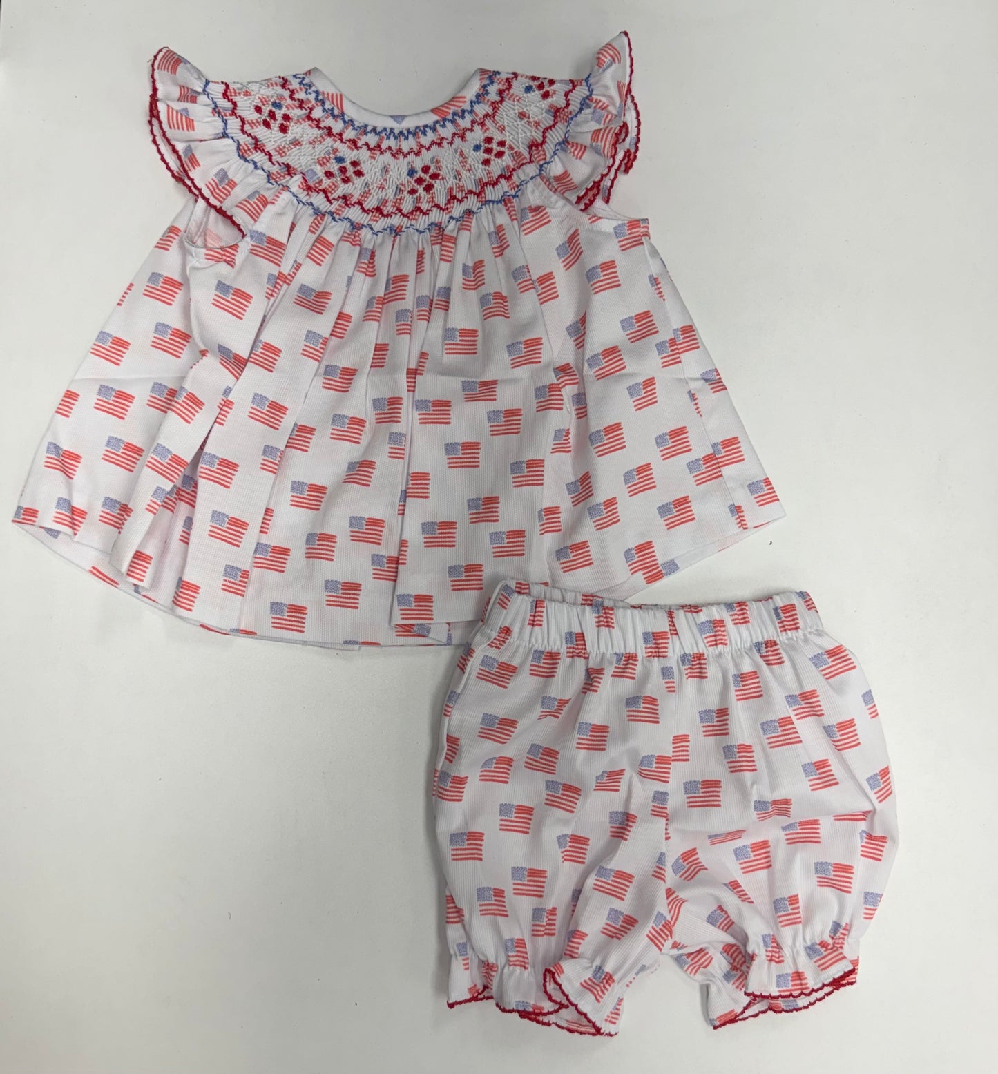 Red, white, and Blue annabelle bloomer set