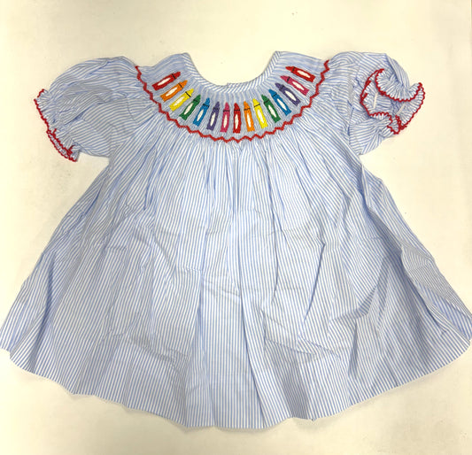 Blue Crayon Dress