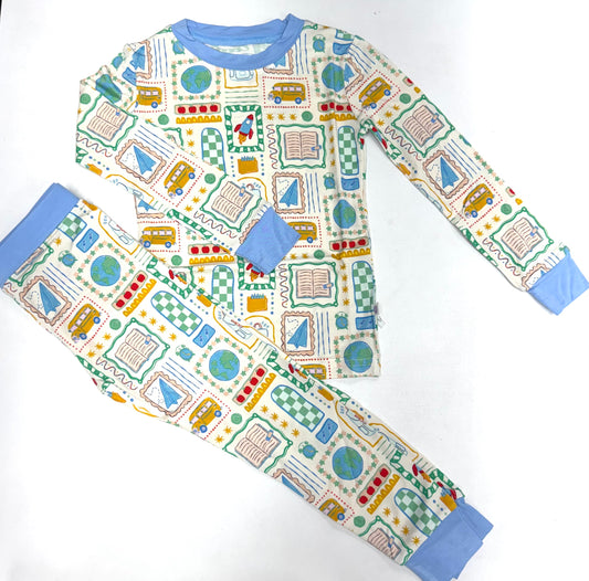 Blue Little Learner PJ Set