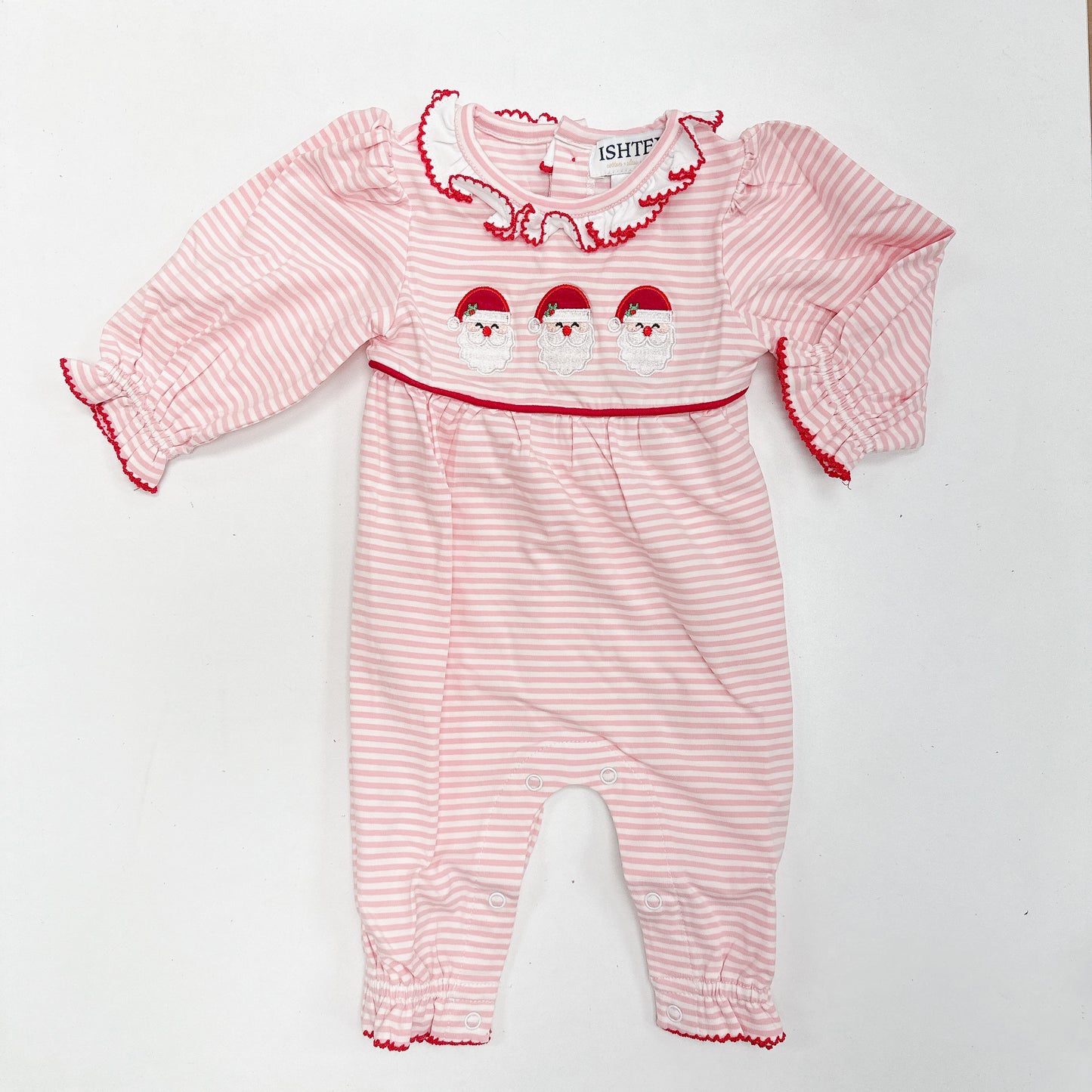Santa Girl's Romper