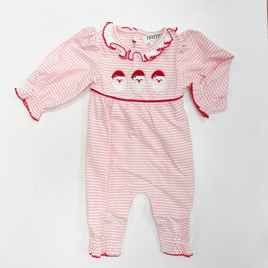 Santa Girl's Romper