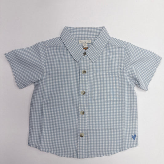 boys jack shirt- light blue gingham