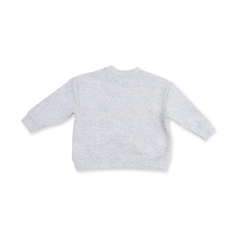 Ghosts Grey- drop sleeve sweatshirt